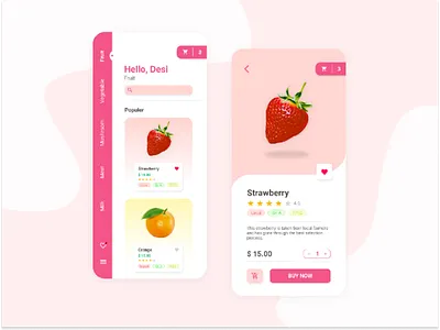 HelloFresh ui vegetable ux