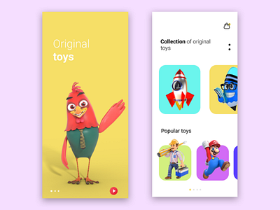 Original Toys app design app development application toys ui ui design ux ux design