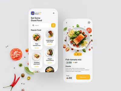Food Delivery App Design 2021 app app design app ui design appdesign branding clean design delivery app design food app food app design psd template typography ui ui design ux design