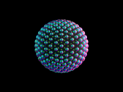 Orb 3/4 - VR branding 3d animation brand identity branding cinema4d iridescent octane orb transforming