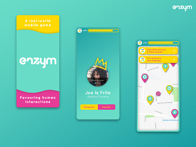 Social Network Enzym 01 android design illustration ios logo mobile mobile app ui ux