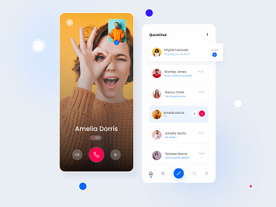 Messaging app Concept Design 🤩 chat chat app chatting color communication concept dark design flat ui message app messages messaging messenger app minimal mobile app design mobile ui smartwebtech social soft video calling