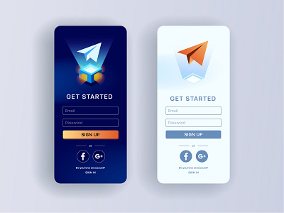 Sign up page airplane app scree illustration paper registration screen sign up sketch ui ux vector