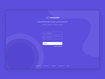 Login Page for Moneytor SAAS Web App fintech fintech app flat saas saas app saas design ui ux