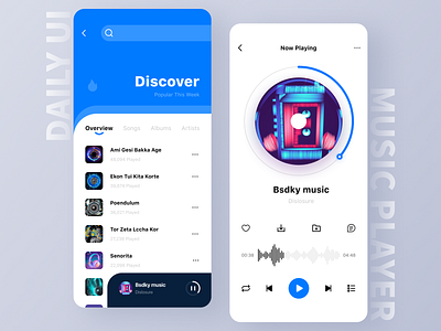009 Music Player app daily ui dailyui music music player ui