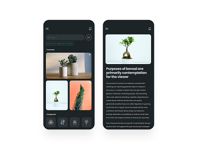 Plants website - mobile version aveiro blog blog design blog post bonsai elvas favs freelancer graphic designer minimalist mobile mobile design mobile ui plant ui ux ui design ui designer ui ux ux ui website