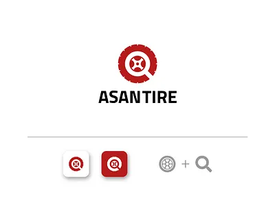 online tire shop branding design illustration logo