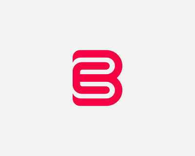 Minimalist B letter logo vector design. (For Sale) abstract b branding clean company creative design icon letter linear logo logotype minimal minimalist modern red sign simple symbol vector