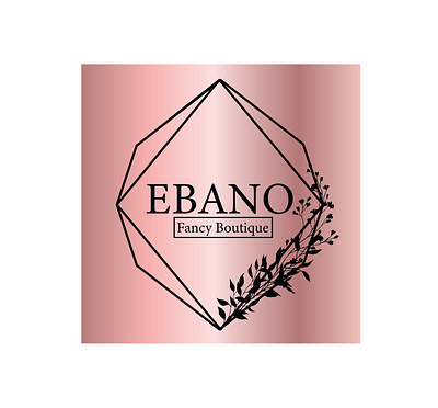 Logo "Ebano Fancy Boutique" comunicação visual design identidade de marca logo