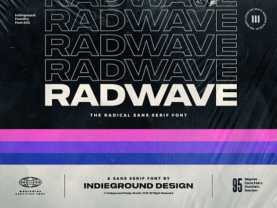 Radwave Free Font black bold delorean display floppy font free freebie logo modern rad retro sans serif titles trap type typeface typo typography wide