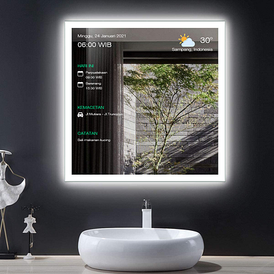 UI Smart Mirror app design ui ux