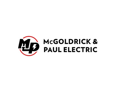 MP Electric Branding apparel branding branding and identity electrician logo monogram social media website