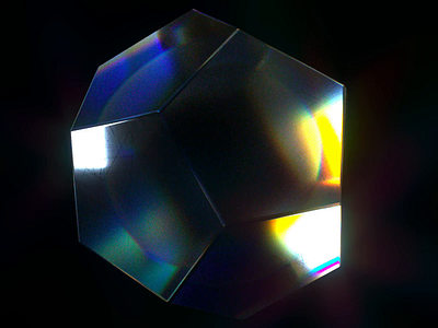 Prismatic Pulse 3d c4d caustics cinema4d crystal dispersion gem octane octanerender perfect loop prism render scratches spectral spectrum