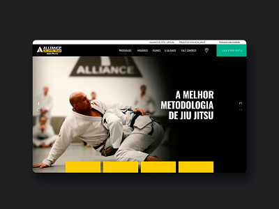 Brazilian Jiu Jitsu Website - Alliance Team bjj sport typography ui ux webdesign website