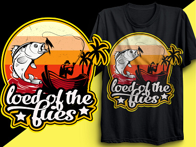 FISHING T SHIRT DESIGN apparel design creative design design fashion design fish fisherman fishing logo fishing rod fishing t shirt fishing t shirt design fishing vector illustration logo t shirt t shirt design t shirt designer typography art