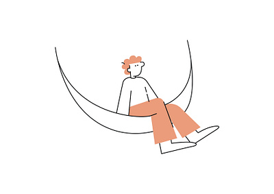 Hammock art artwork character character design design graphicdesign illustration minimalist vector