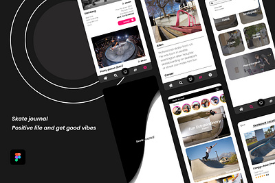 UI kits skateapp skateboarding skatemediasocials skateshop ui uiuxdesign