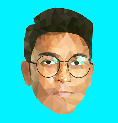 Low Poly Self Portrait design designer digital digitalart fiverr freelancer graphics graphics design illustration illustration art illustration design lowpoly lowpoly portrait lowpolyart lowpolygon portrait self portrait self portrait selfportrait vector