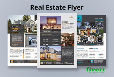 Real Estate Flyer design flyer graphic design illustration web banner