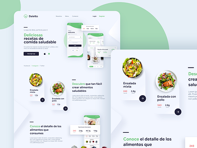 Landing App Health adobexd appdesign application design concept design design diet dieta fitness fitness landing health app healthy landing landing desing landingpage landingpages uidesign uxdesign