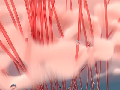 Puffy Growth 3d blender blender3d bubbles c4d candy cinema 4d clouds concept environment octane refraction strings tubes xpresso