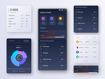 Mobile Banking UI app application bank bank app banking concept design minimal mobile app mobile bank mobile banking app ui ux xd