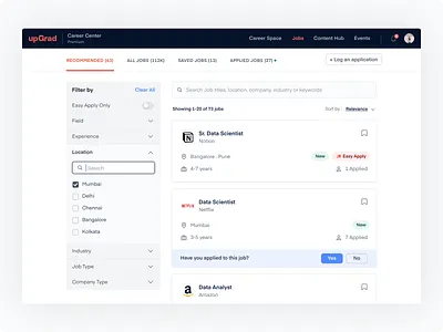 upGrad Jobs - Home