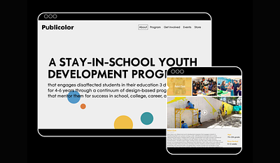 Publicolor website redesign branding design education identity nonprofit redesign ui ux web design web redesign webdesign