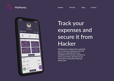 MyMoney - Secure E Money design ios mobile ui web