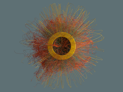 XMAS_DECOMPOSED Nº02 3d 3d art 3d artist 3dillustration abstract abstract art abstract design colors hair shape surreal surreal art xmas xmas card