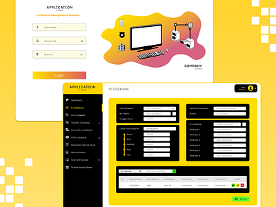 Collateral - Login Page - Dashboard Website dashboard dashboard app dashboard design dashboard ui design illustration ui ux website