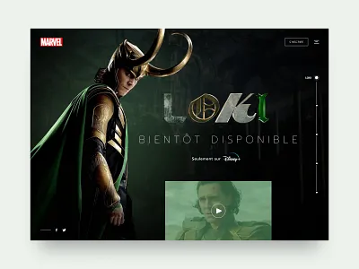 Daily UI #48 - Loki Coming Soon colors daily 100 challenge daily ui dark dark ui design disney interface loki marvel ui ui design web