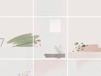 Background Feed IG design flat illustration minimal