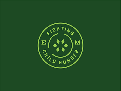 Every Meal apple badge brand identity branding child hunger design flat identity lockup logo logotype non profit vector