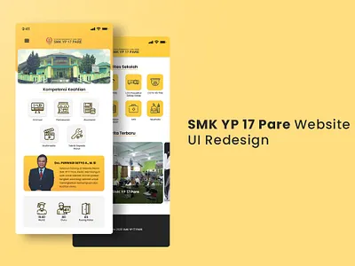 SMK YP 17 Pare Website UI Redesign branding illustration ui ui ux ui ux design ui ux designer ui ux web uidesign uiux ux webdesign website