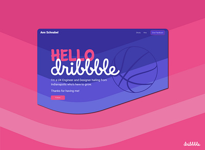 Hello Dribbble debutshot hello dribbble ux engineer uxdesign web design website