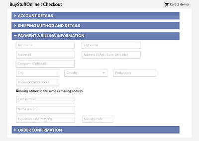 Daily UI :: #002 checkout page design ui web