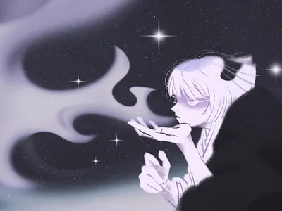 Frost Calm akutami anime fan art frost gege akutami ice jjk jujutsu kaisen manga shibuya incident snow starry night sukuna uraume