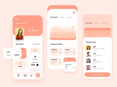 Finance Mobile App UX UI Design app interface minimal mobile mobile app mobile ui mobileappdesign ui ui design uiux ux ux ui design