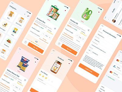 Grocery Store app design clean client concept ecommerce app ecommerce online store food online shop grocery shopping typography ui madbrains uiux ux