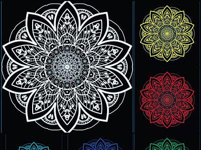 Color Mandala @learning digital art