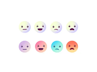 emoji set design icon illustration minimal ui vector