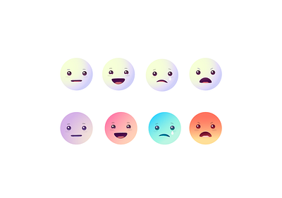 emoji set design icon illustration minimal ui vector