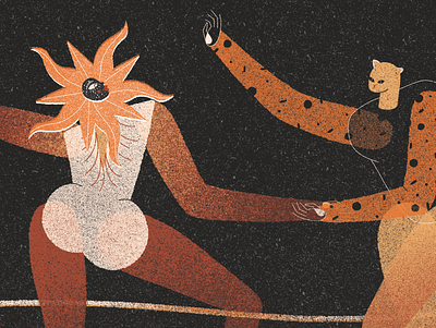 The Dance. 2/3 art direction digital 2d illustration