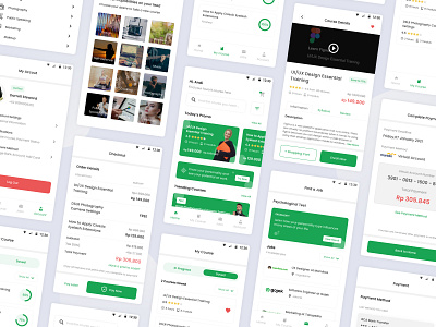 Online Course Mobile App design thinking management app mobile design mobile ui online course