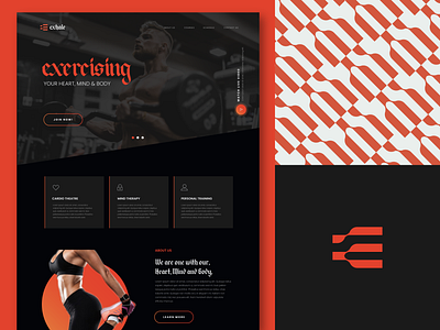 Exhale Website branding design graphic design illustrator logo minimal ui ux web website