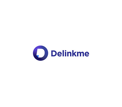 Delinkme Logo brand identity branding company icon logo logotype minimalist logo tech logo