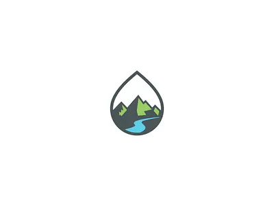 mountain mountain logo watter