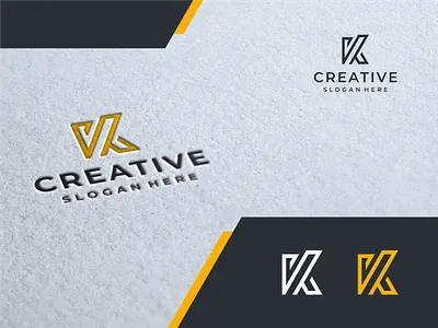 Letter K Logo Design Template app branding business clean creative design eyecatching geometric graphic icon illustration initial inspiration internet k letter logo logo modern orange tech design vector