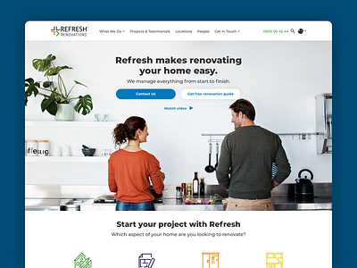 Refresh Renovations design renovations ui website